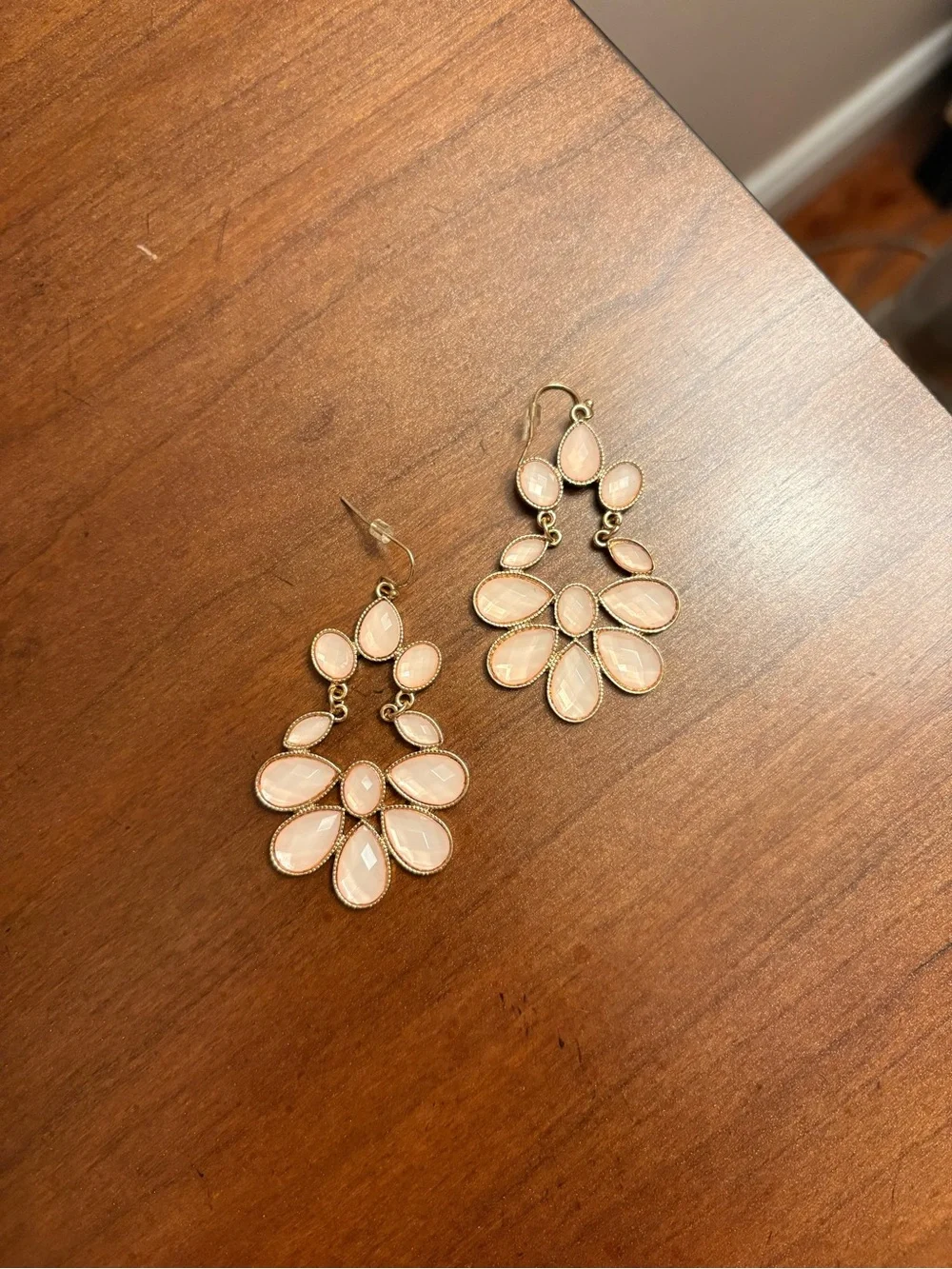 2 for $10 Gold-Tone Pink Teardrop Statement Earrings - Women Jewelry